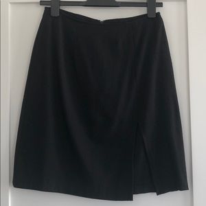Black skirt with silver pinstripes
